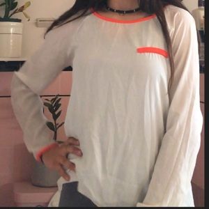 long sleve white blouse